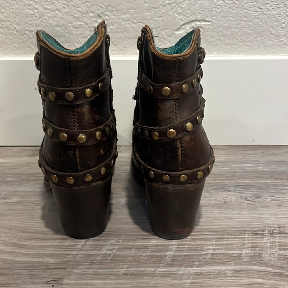Corral Studded Ankle Cowgirl Boots - Picture 6 of 12